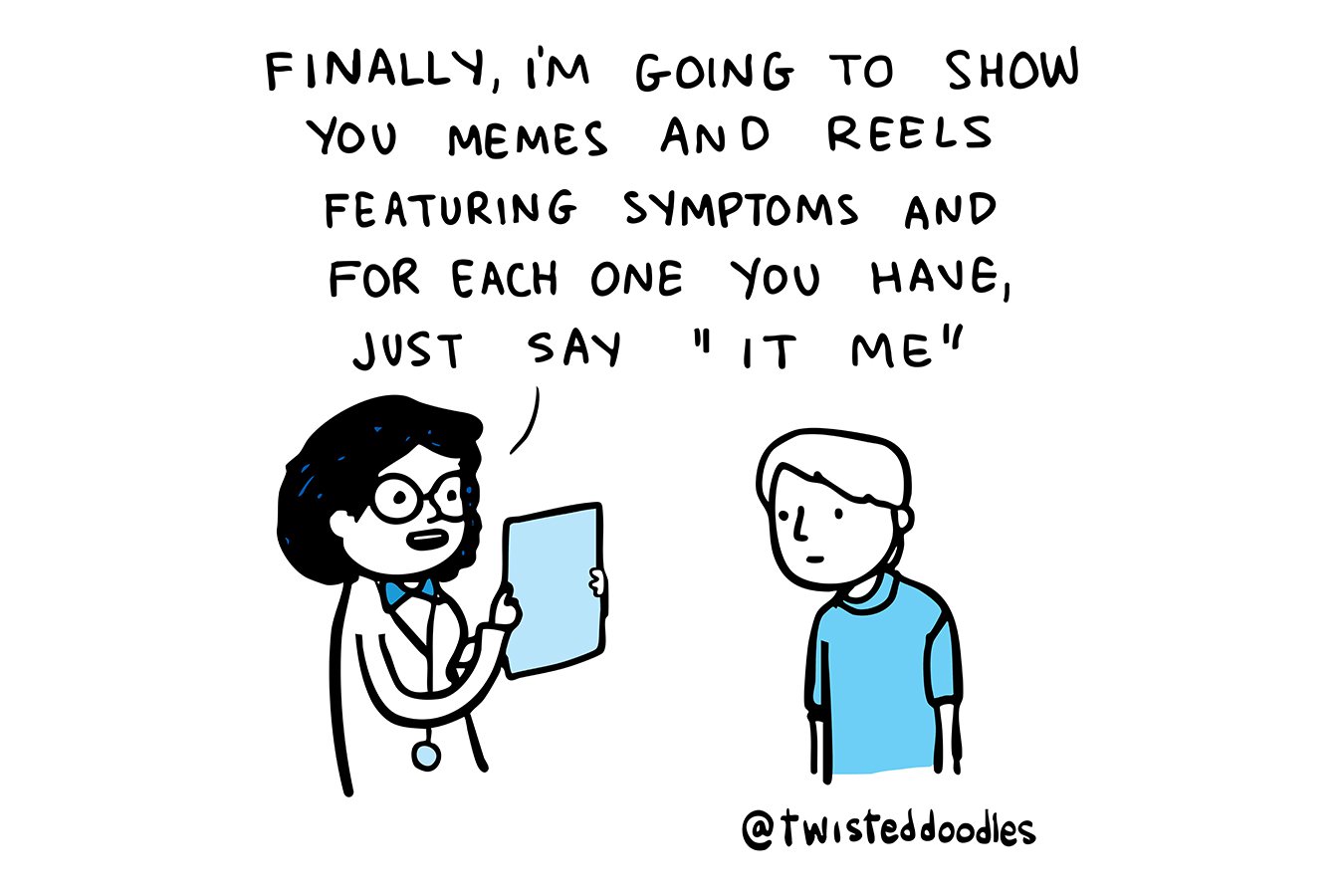 Twisteddoodles on Managing Memes Related to Medical Symptoms